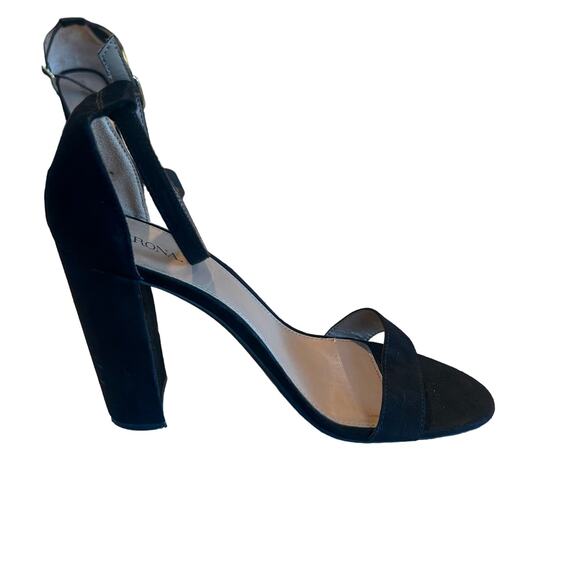 Merona LuLu Block Heels Open Toe Block Heel Womens Size 9.5 - Picture 5 of 9